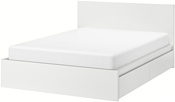 Ikea Мальм 200x160 (4 ящика, белый, без основания) 092.110.22