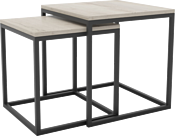 Hype Mebel Дуэт 40x50-100 (черный/древесина белая)