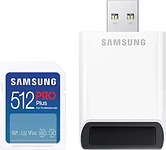 Samsung PRO Plus 2023 SDXC 512GB (с кардридером)