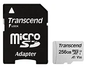 Transcend microSDXC 300S Class 10 U3 A1 V30 256GB + SD adapter (TS256GUSD300S-A)