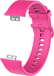 Rumi силиконовый для Huawei Watch FIT, Watch FIT Elegant (ярко-розовый)