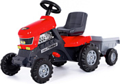 Полесье Каталка-трактор с педалями "Turbo" с полуприцепом (52681)