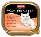 Animonda Vom Feinsten for castrated Cats для стерилизованных кошек с индейкой и лососем (0.1 кг) 1 шт.