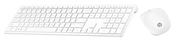 HP 4CF00AA Wireless Keyboard and Mouse 800 White USB