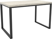 Hype Mebel Чикаго раздвижной 125x75 (черный/древесина белая)