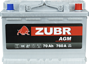 Zubr AGM R+ Турция (70Ah)