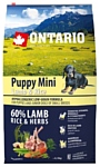 Ontario (6.5 кг) Puppy Mini Lamb & Rice