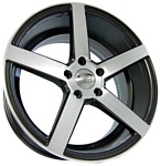 Sakura Wheels 9135 9x18/5x120 D74.1 ET30 Темно-серый с полировкой