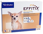 Virbac капли от блох и клещей Эффитикс для собак и щенков от 1.5 до 4 кг