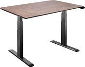ErgoSmart Wooden Unique Ergo Desk 1300х750х27 мм (дуб мореный/черный)