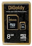 Digoldy microSDHC class 6 8GB + SD adapter