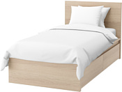 Ikea Мальм 200x90 (2 ящика, дубовый шпон/беленый, Лурой) 692.109.15 Ikea Мальм 200x90 (2 ящика, дубовый шпон/беленый, Лурой) 692.109.15