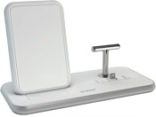 Zens Stand+Dock Aluminium Wireless Charger (белый) 