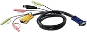 VGA/Jack 3.5 male - VGA/USB 2.0/Jack 3.5 male 3 м