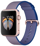 Apple Watch Sport 42mm Rose Gold with Royal Blue Woven Nylon (MMFP2)