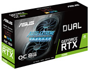 ASUS DUAL GeForce RTX 2080 1515MHz PCI-E 3.0 8192MB 14000MHz 256 bit 3xDisplayPort HDMI HDCP EVO OC