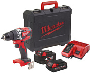 Milwaukee M18 M18CBLPD-422C 4933472116 (с 2-мя АКБ 4 Ач + 2 Ач, кейс)