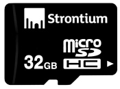 Strontium microSDHC Class 10 32GB + SD adapter