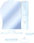 Белпласт Набор мебели для ванной голубой правый (с341-2830)
