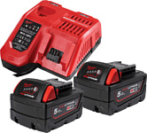 Milwaukee M18 M18NRGCR-502 4932479831 (2 x 18В/5 Ач + 12-18В)