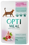 Optimeal Для кошек с ягненком и овощами в желе (0.085 кг) 1 шт.