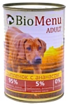 BioMenu (0.41 кг) 1 шт. Adult консервы для собак с цыпленком и ананасами