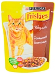 Friskies Для взрослых кошек с говядиной и морковью в подливе (0.1 кг) 20 шт.