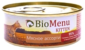 BioMenu (0.1 кг) 1 шт. Kitten консервы для котят мясное ассорти