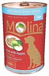 Molina Консервы для собак Говядина с яблоком в нежном соусе (0.4 кг) 1 шт.