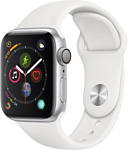 Apple Watch Series 4 40mm (алюминий серебристый/белый) Apple Watch Series 4 40mm (алюминий серебристый/белый)