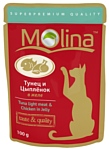 Molina Пауч для кошек Тунец и цыпленок в желе (0.1 кг) 1 шт.