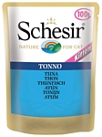 Schesir (0.1 кг) 6 шт. Кусочки в желе. Тунец. Влажный корм для котят