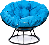M-Group Папасан 12010403 (черный/голубая подушка)