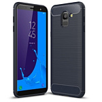 Case Brushed Line для Samsung Galaxy A6 (синий)