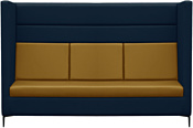 Brioli Дирк трехместный (экокожа, L18-L17 (синий, желтые вставки)