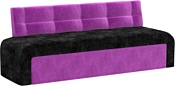 Mebelico Люксор (прямой, вельвет, черный/фиолетовый)