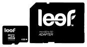 Leef microSDHC Class 4 4GB + SD adapter
