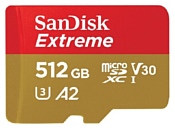SanDisk Extreme microSDXC Class 10 UHS Class 3 V30 A2 160MB/s 512GB + SD adapter