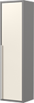 Дабер Шкаф-полупенал 015 СТ15.0.0.19Б (бежевый/серый/ручка белая)