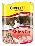 GimCat ShinyCat с цыпленком и макрелью в соусе (0.08 кг) 1 шт.