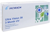 Horien Ultra Vision 38 3 Month UV (от -1,00 до -6,00) 8.6mm