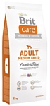 Brit (12 кг) Care Adult Medium Breed Lamb & Rice