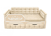 Настоящая мебель Спорт 180x80 (вельвет, бежевый)
