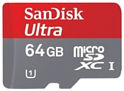 Sandisk Ultra microSDXC Class 10 UHS Class 1 30MB/s 64GB + SD adapter
