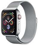 Apple Watch Series 4 GPS + Cellular 44mm Stainless Steel Case with Milanese Loop