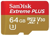 SanDisk Extreme PLUS microSDXC Class 10 UHS Class 3 V30 95MB/s 64GB