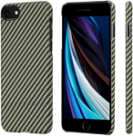 Pitaka MagEZ для iPhone SE 2020 (twill, черный/желтый)