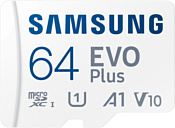 Samsung EVO Plus 2024 microSDXC 64GB (с адаптером)