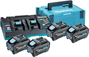 Makita 4x 40V Li-Ion 5,0Ah + Bl4050F Z Dc40Rb 191U42-2 191U422