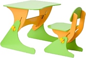 Столики Детям Буслик Б-СО (салатовый/оранжевый)